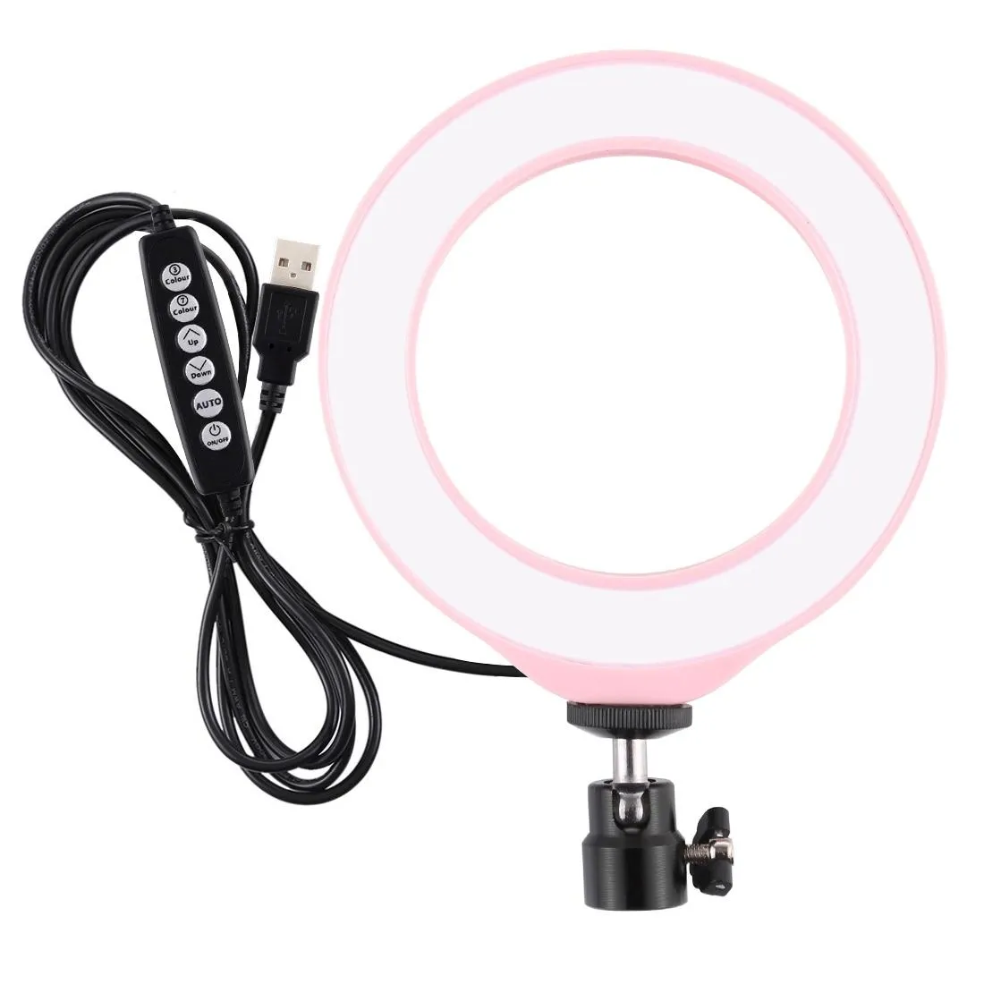 10 Mode RGBW LED Ring Light with Tripod and Ball Head | 4.7 Inch Curved Surface | Black