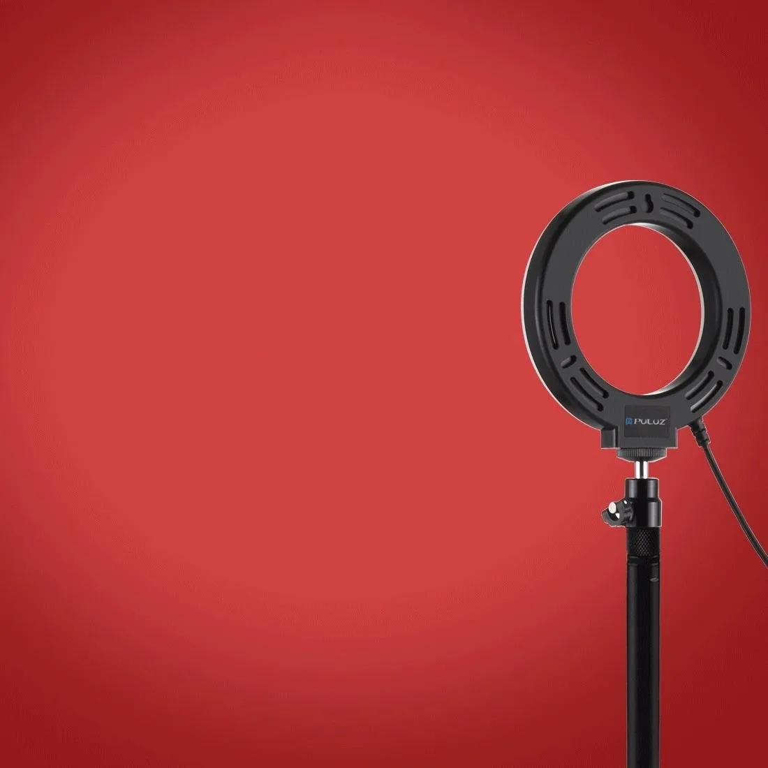 10 Mode USB LED Ring Light with Tripod Mount & Cold Shoe Ball Head | 4.7-Inch Diameter