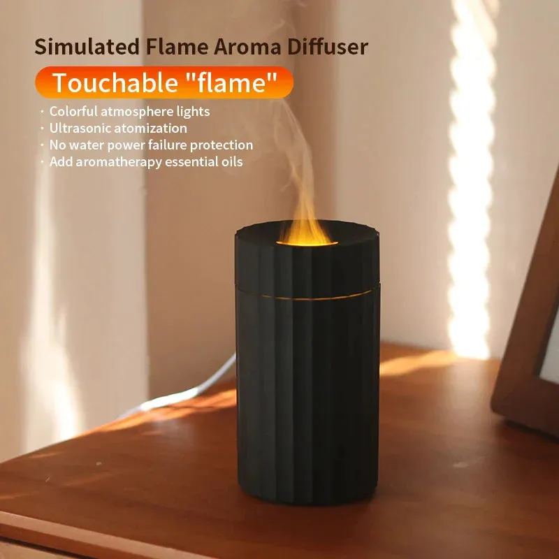100ml Colourful Flame Humidifier with Fire Essential Oil Aroma Diffuser