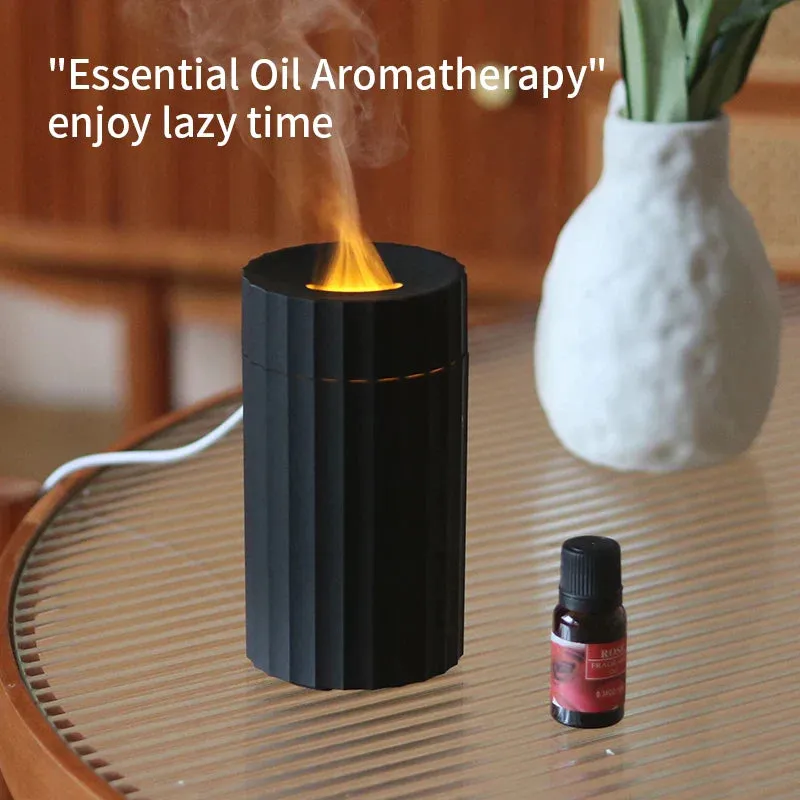 100ml Colourful Flame Humidifier with Fire Essential Oil Aroma Diffuser