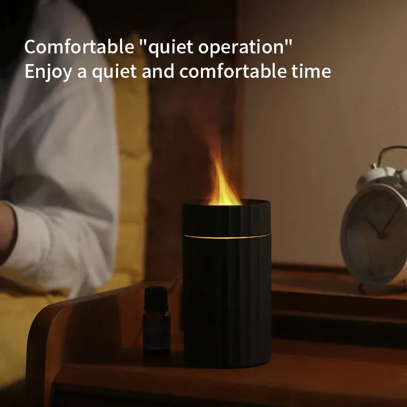 100ml Colourful Flame Humidifier with Fire Essential Oil Aroma Diffuser