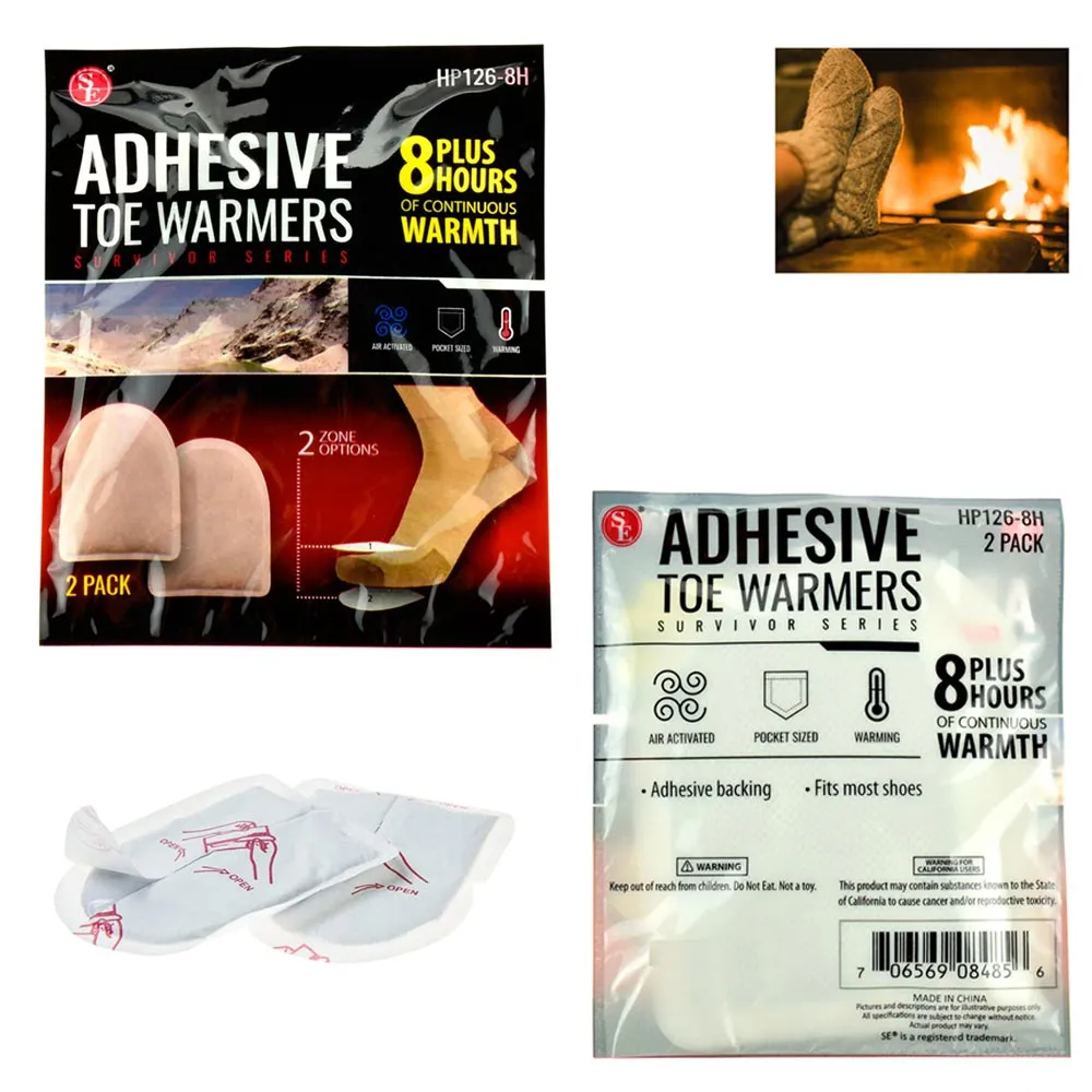 15 Pairs Adhesive Toe Warmers Hot Feet Pads Heat Up to 8   Hours Cold EXPIRED