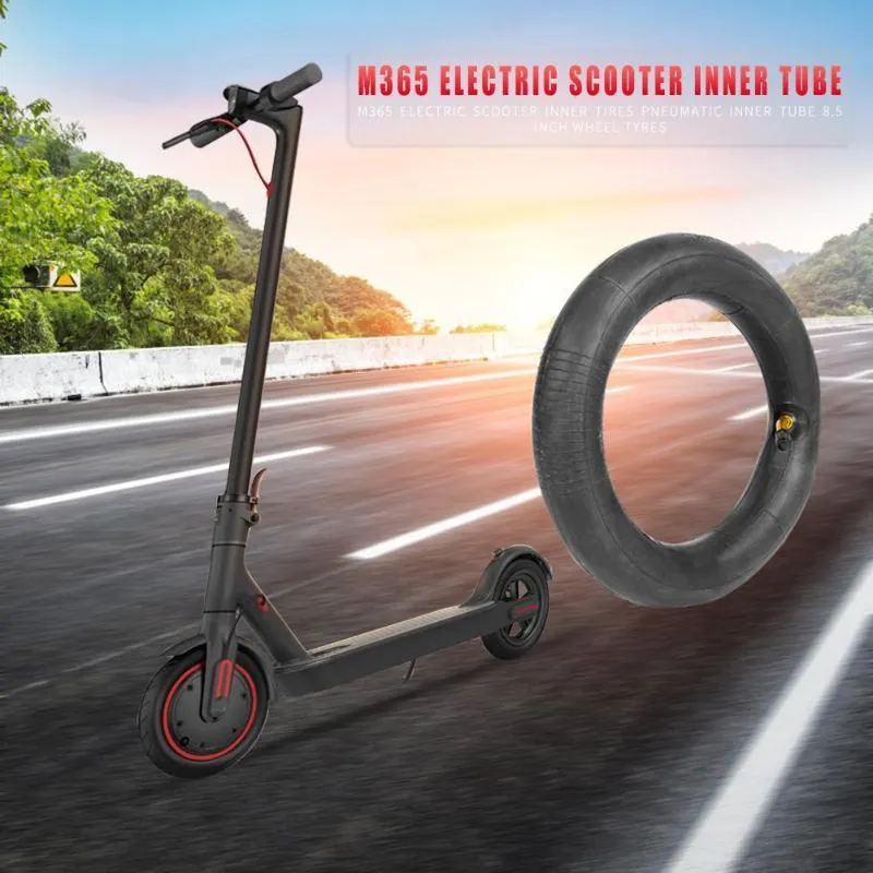2-pack Rubber Inner Tubes for Xiaomi Mijia M365 Electric Scooter with Valve Cover