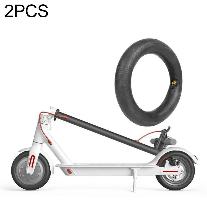 2-pack Rubber Inner Tubes for Xiaomi Mijia M365 Electric Scooter with Valve Cover
