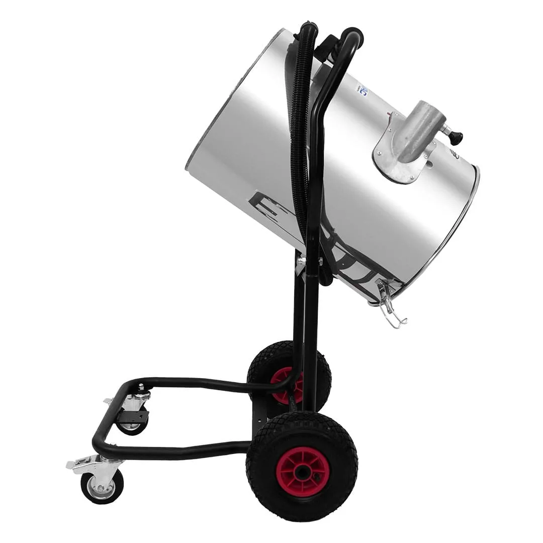 20 Gallon Cyclone II 3600W Stainless Steel Gutter Vacuum with 40 Foot Aluminum Poles and Bag