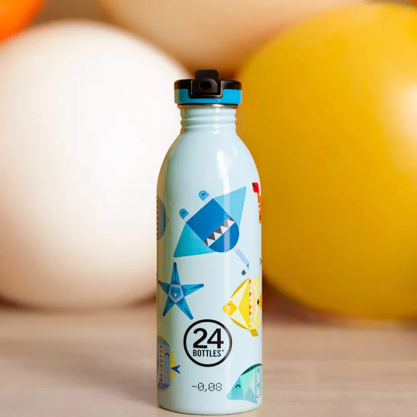 24BOTTLES Urban Bottle 500ml - Sea Friends - Blue