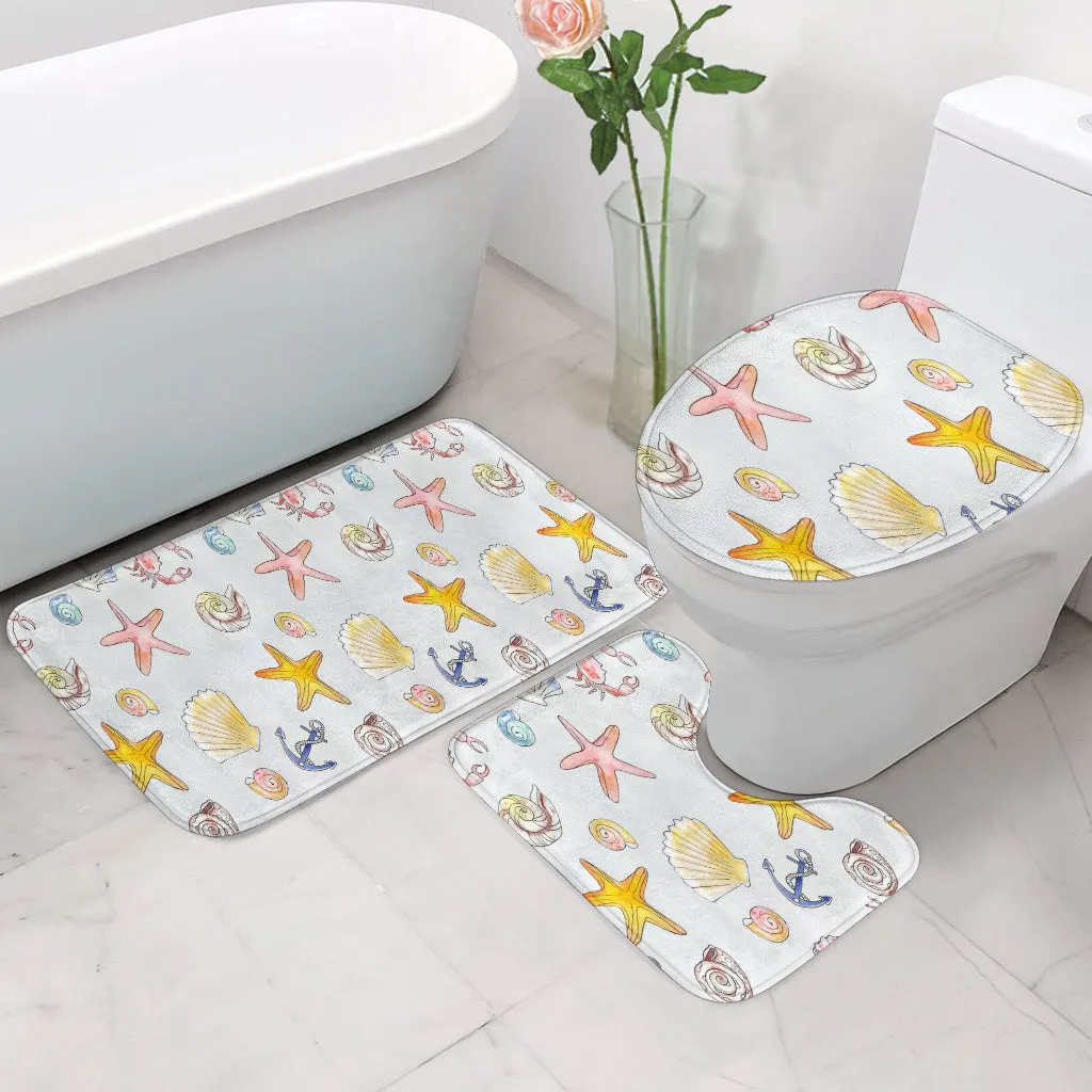 3 Piece Bathroom Set - Beach Theme