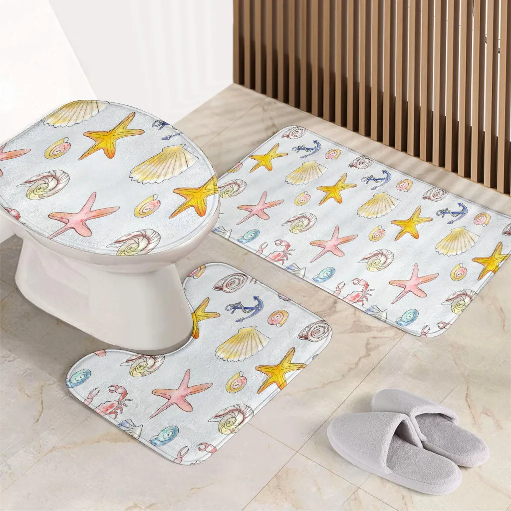 3 Piece Bathroom Set - Beach Theme