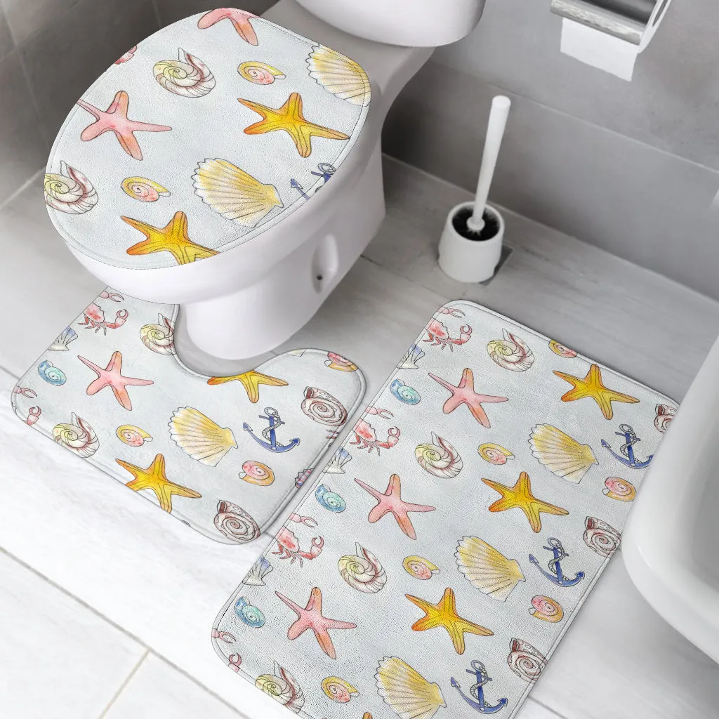 3 Piece Bathroom Set - Beach Theme