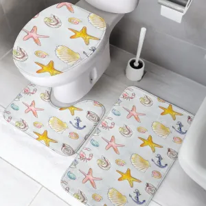 3 Piece Bathroom Set - Beach Theme