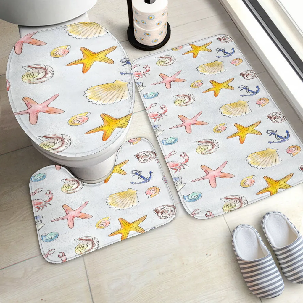 3 Piece Bathroom Set - Beach Theme