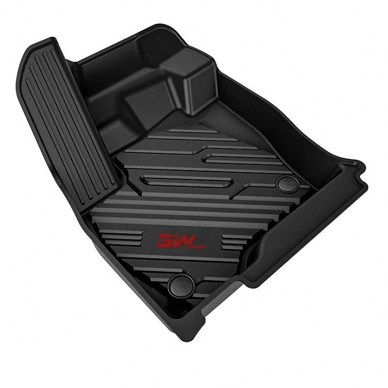 3W Ford Ranger 2020-2023 Custom Floor Mats TPE Material & All-Weather Protection