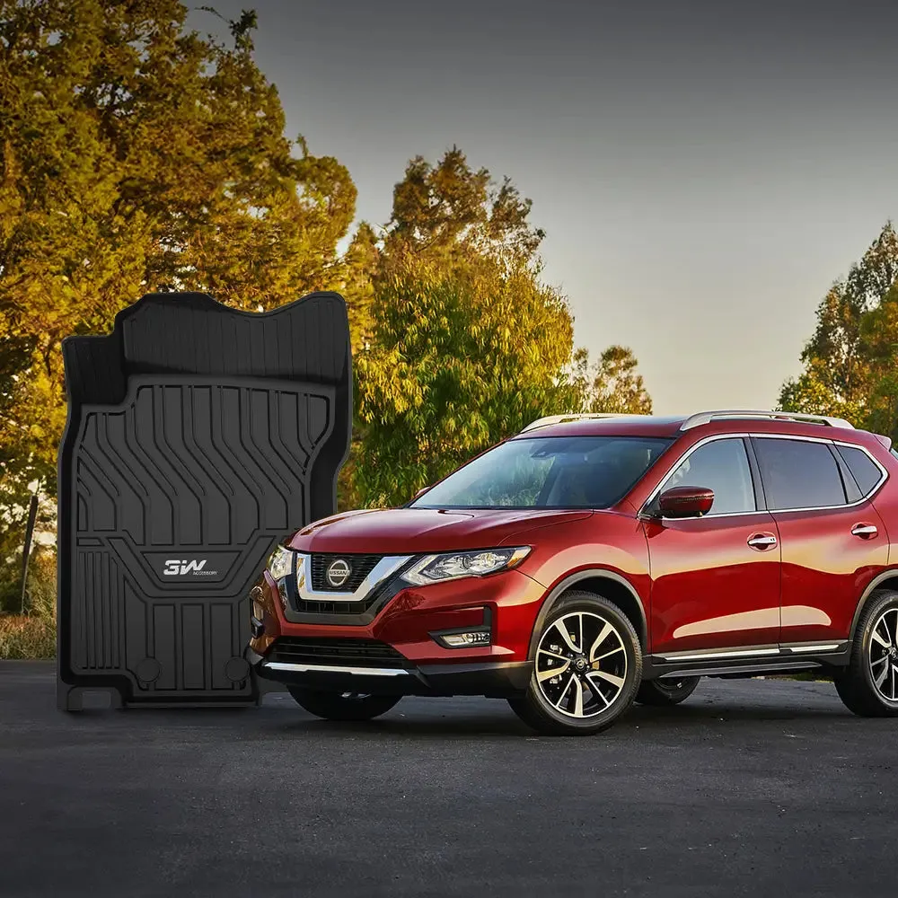 3W Nissan Rogue 2014-2020 Custom Floor Mats Cargo Liner TPE Material & All-Weather Protection