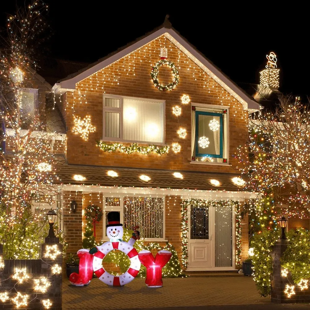 6Ft. "JOY" Inflatable Snowman