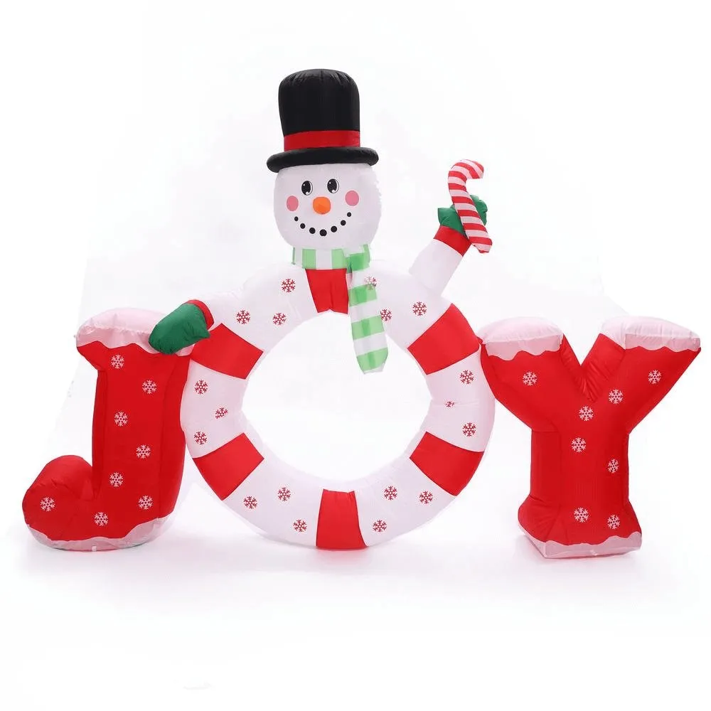 6Ft. "JOY" Inflatable Snowman