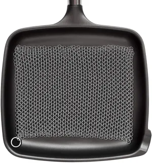 Amagabeli 10” x 10” Stainless Steel Cast Iron Cleaner Chainmail Scrubber for Cast Iron Pan
