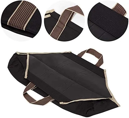 Amagabeli Large Canvas Firewood Carrier Log Tote Firewood Rack with 4 Tools