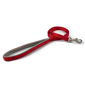 Ancol Padded Nylon Comfort Dog Lead - Red
