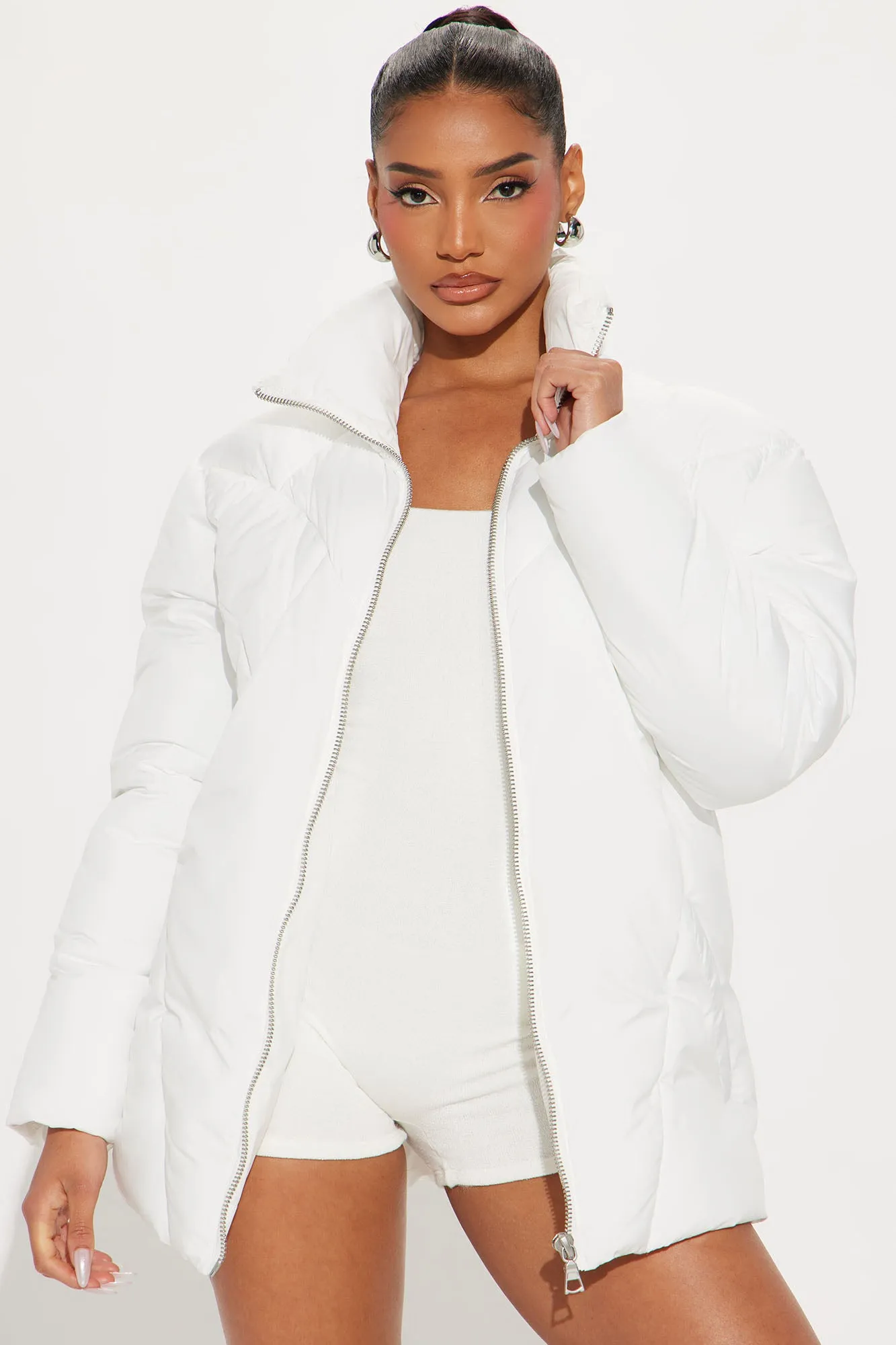 Apres Ski Puffer Jacket - White