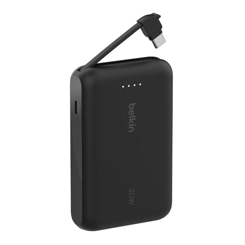 BELKIN Powerbank 10K With Intergrated Usb-C Cable Bl