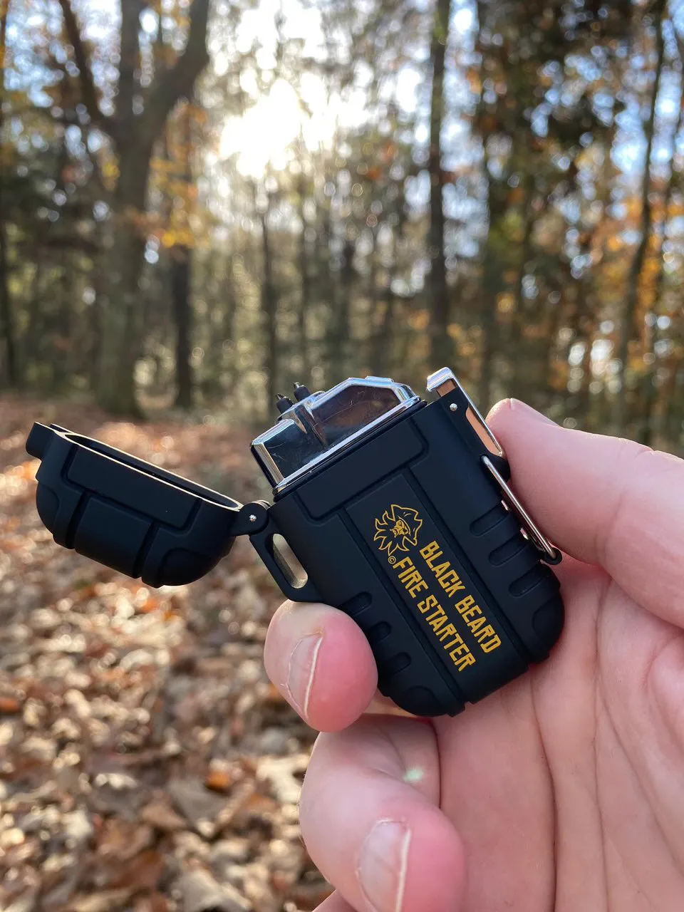 Black Beard Arc Windproof, Waterproof, and Rechargeable Lighter