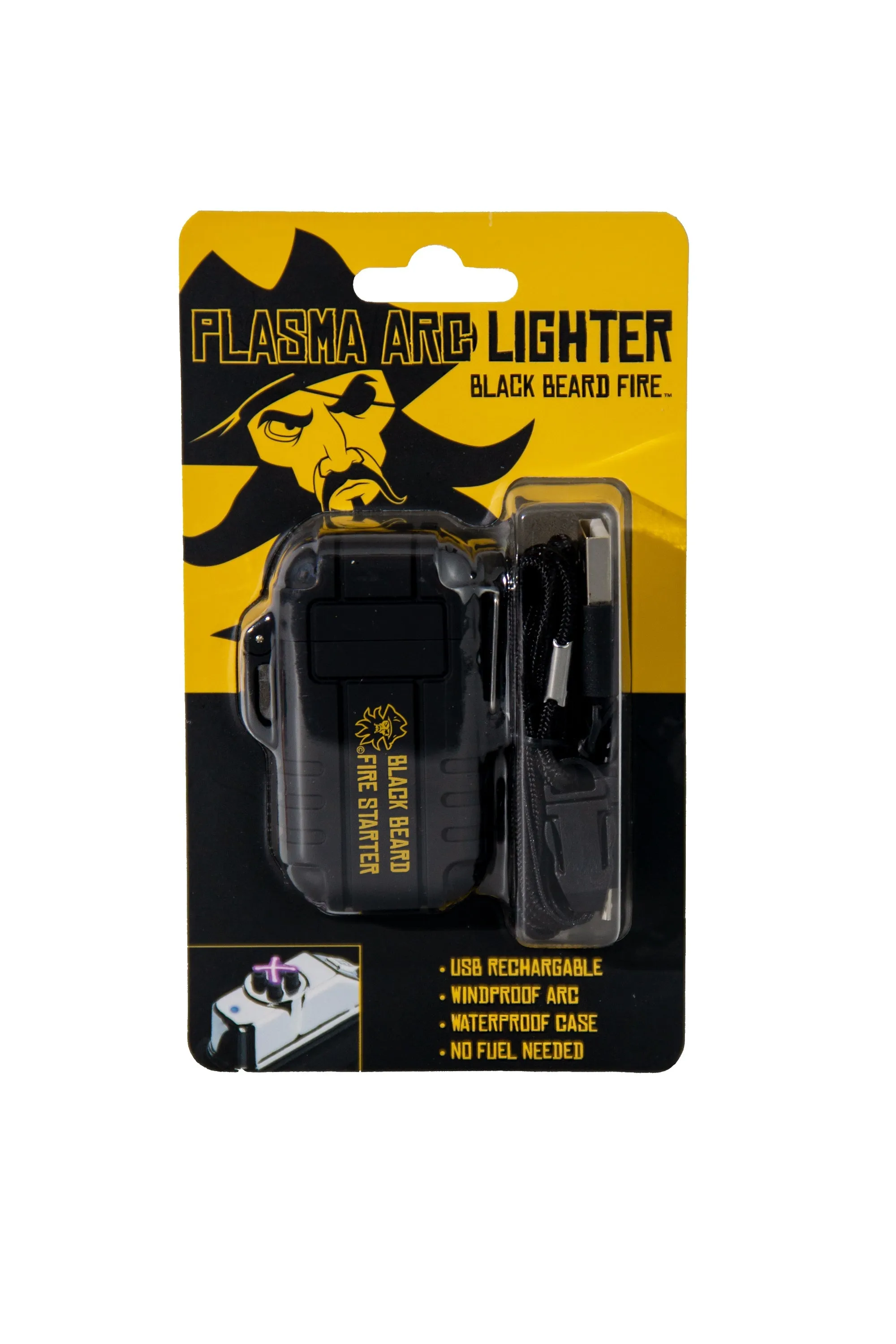 Black Beard Arc Windproof, Waterproof, and Rechargeable Lighter