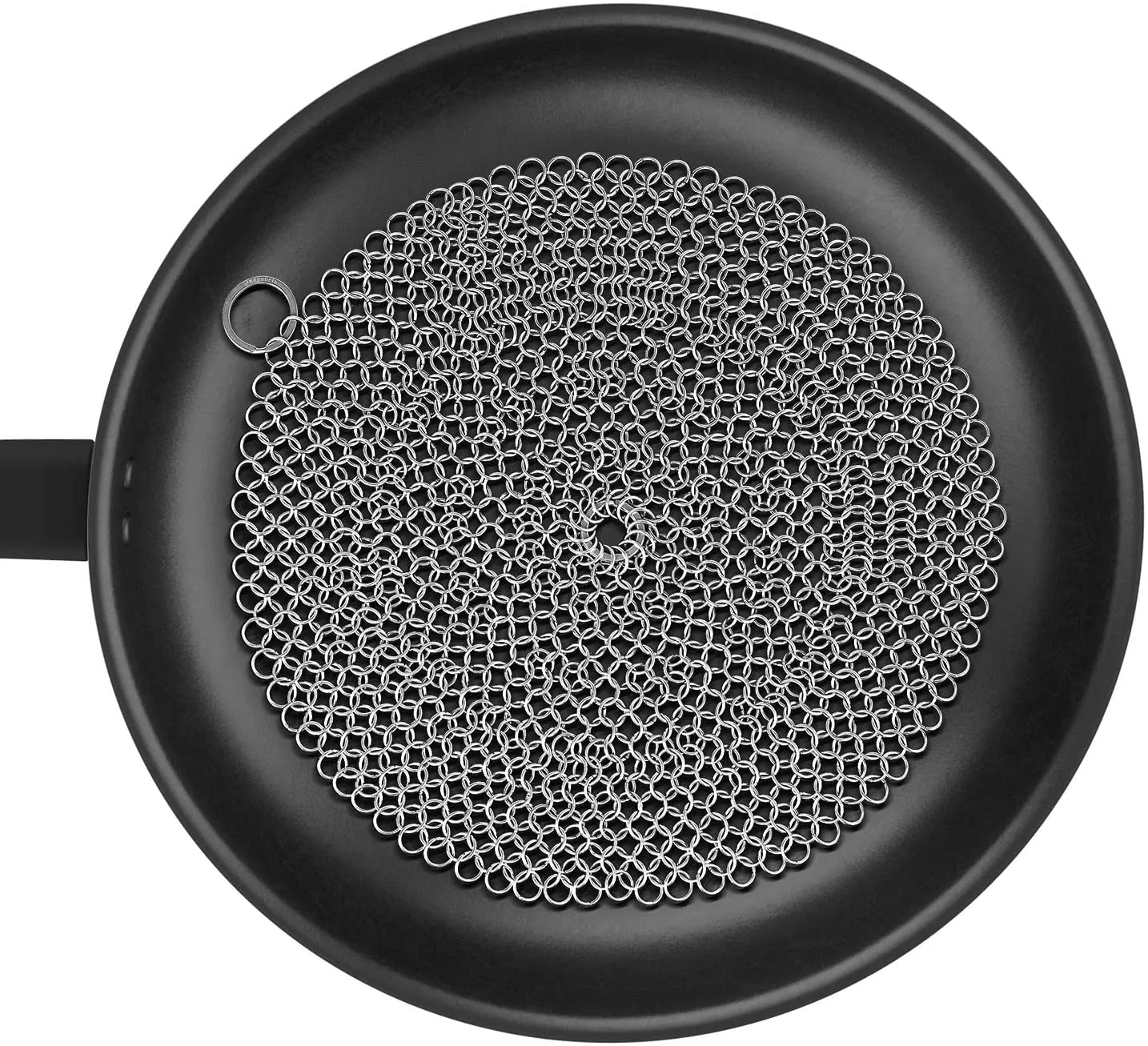 Camabel 10”x10” 316 Stainless Steel Cast Iron Cleaner Round Chainmail Scrubber