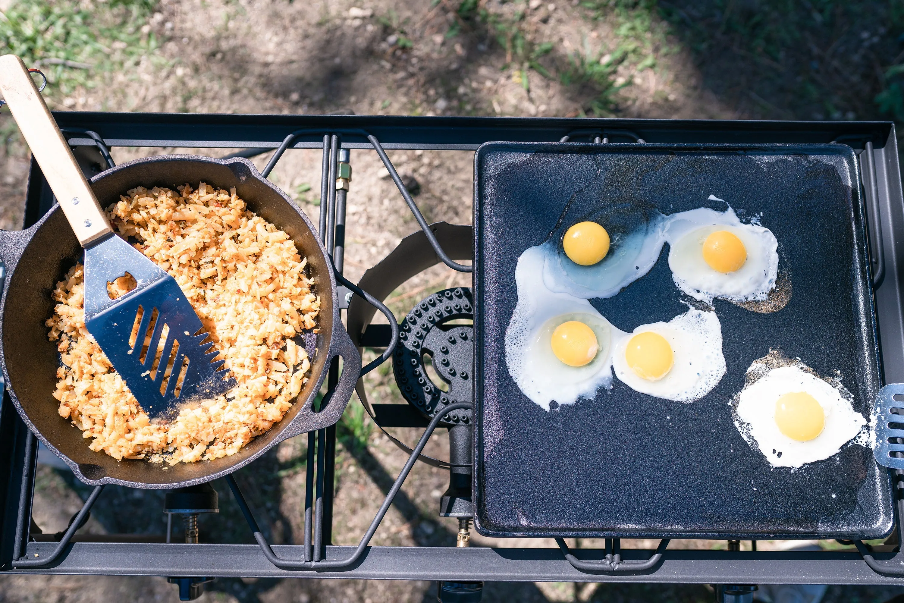 Cast Iron Griddle - 15 In X 15 In - Preseasoned Reversible Cooking Surface