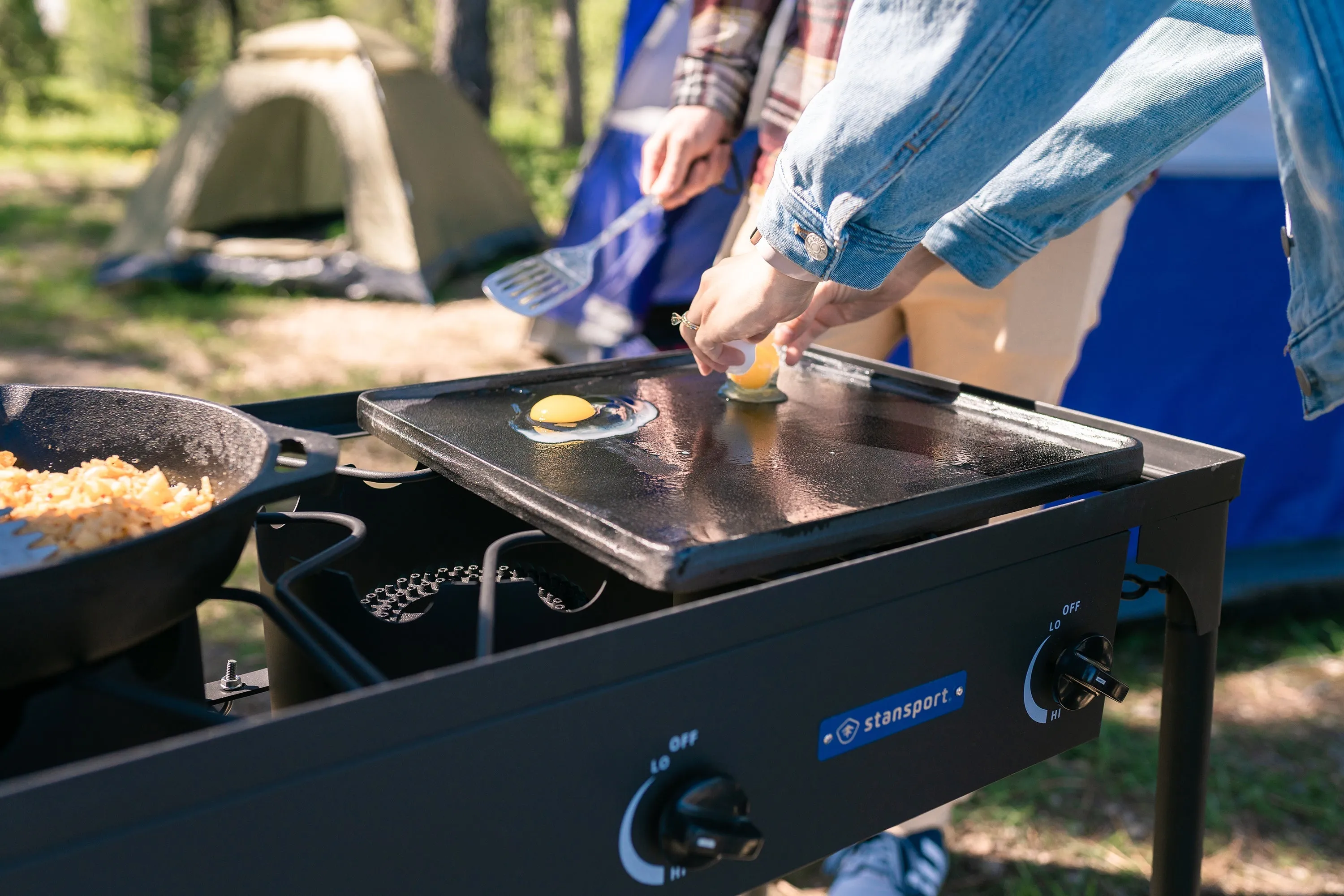 Cast Iron Griddle - 15 In X 15 In - Preseasoned Reversible Cooking Surface