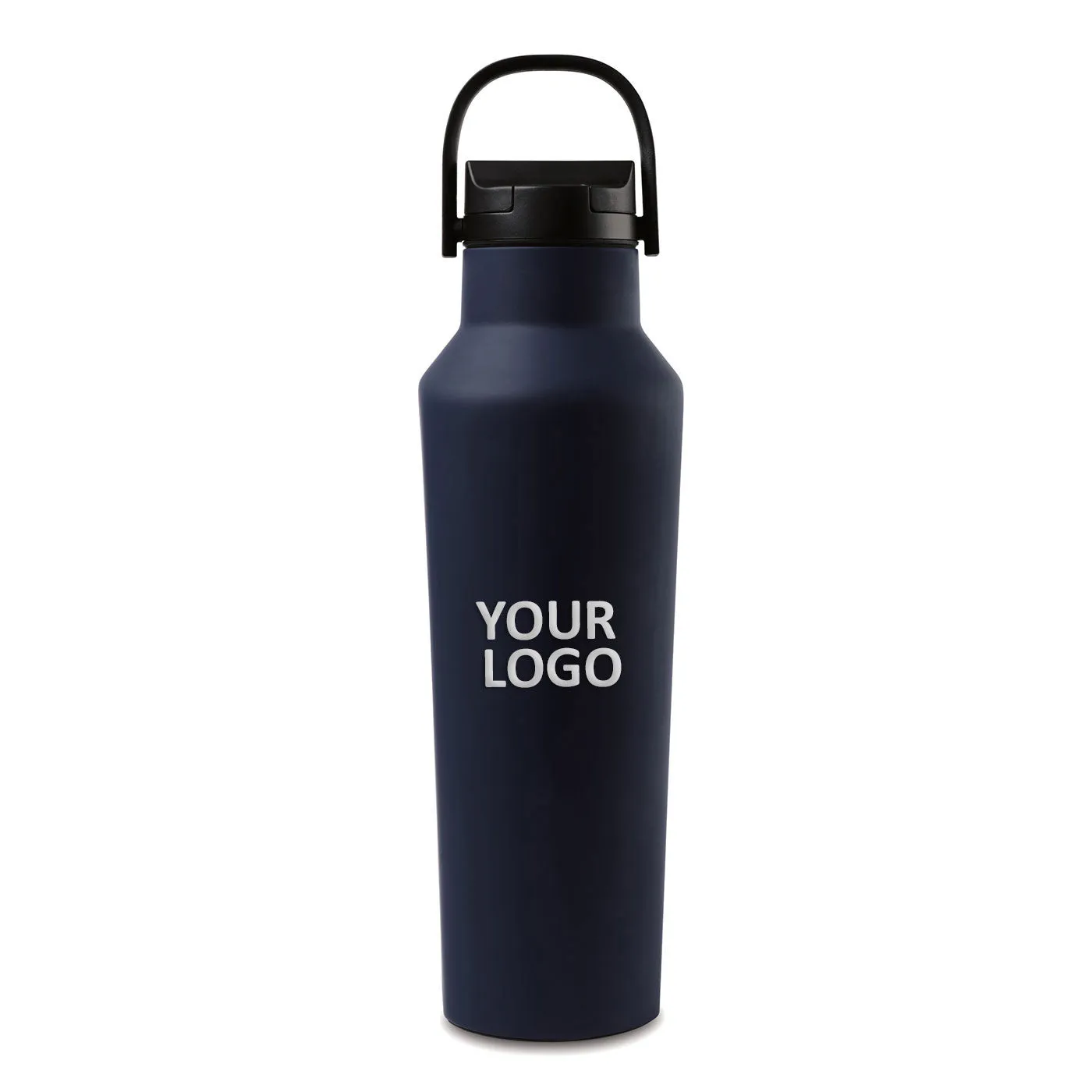 Corkcicle Branded Sport Canteenss Soft Touch 20 Oz , Midnight Navy