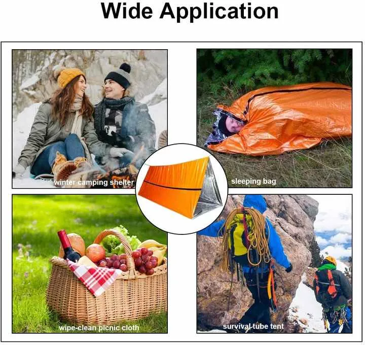 Custom Logo Life Tent 2 Person Rescue Emergency Survival Shelter Tube Tent خيمة إنقاذ مخصصة بشعار شخصي، خيمة أنبوبية للنجاة في حالات الطوارئ، مناسبة لشخصين