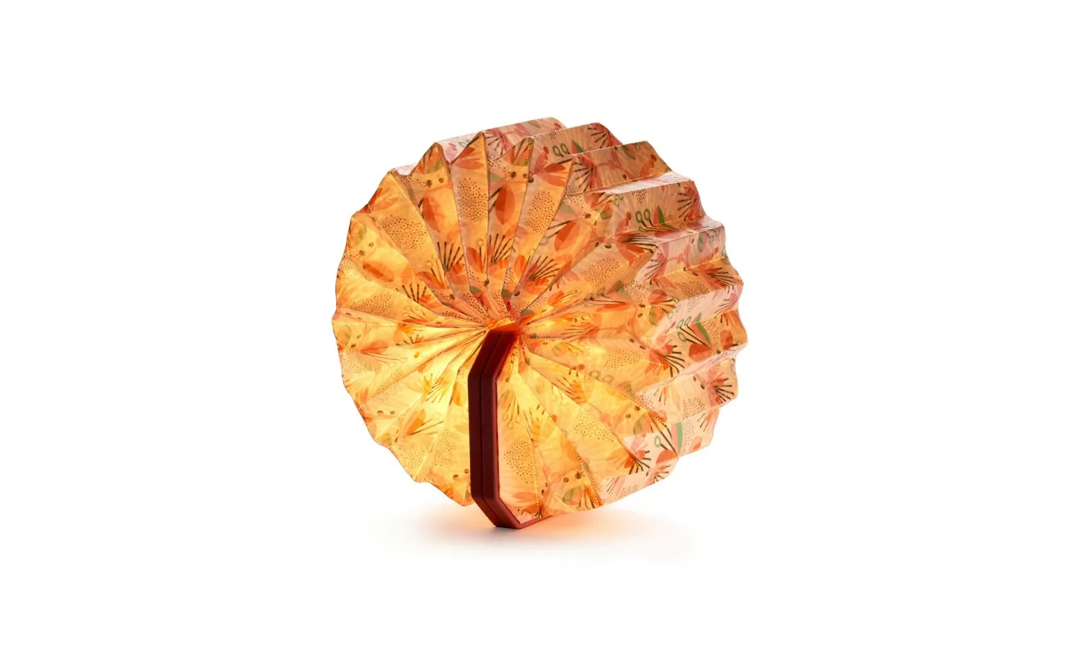 Gingko - Velvet Cover Accordion - Small LED Light 006