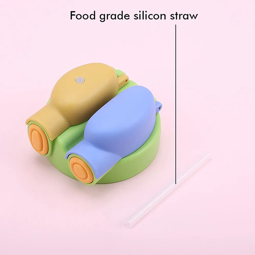 Green 2 way Lid Style Icecream Theme Kids Water Bottle, 850ml