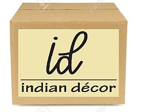 INDIAN DECOR. 21535 End Table, Durable Side Table C-Shaped Modern Sofa Table Wood Table Coffee Table Snack Table for Sofa, Couch, Bed in Living Room, Bedroom and Other Small Place, Black