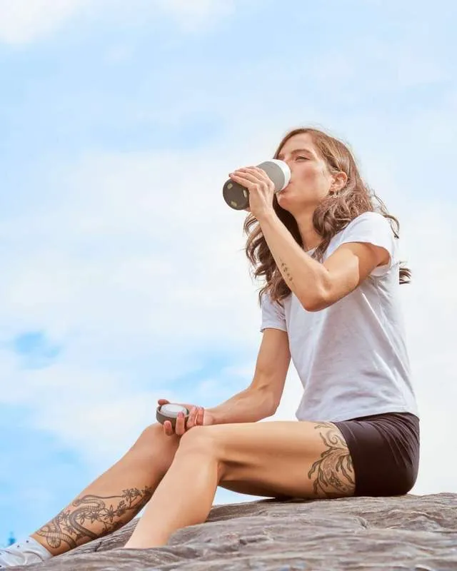 Insulated Ceramic Bottle (Charcoal)