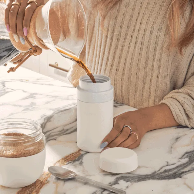 Insulated Ceramic Bottle (Cream)