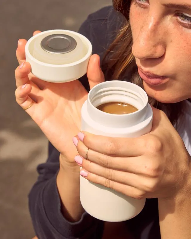 Insulated Ceramic Bottle (Cream)