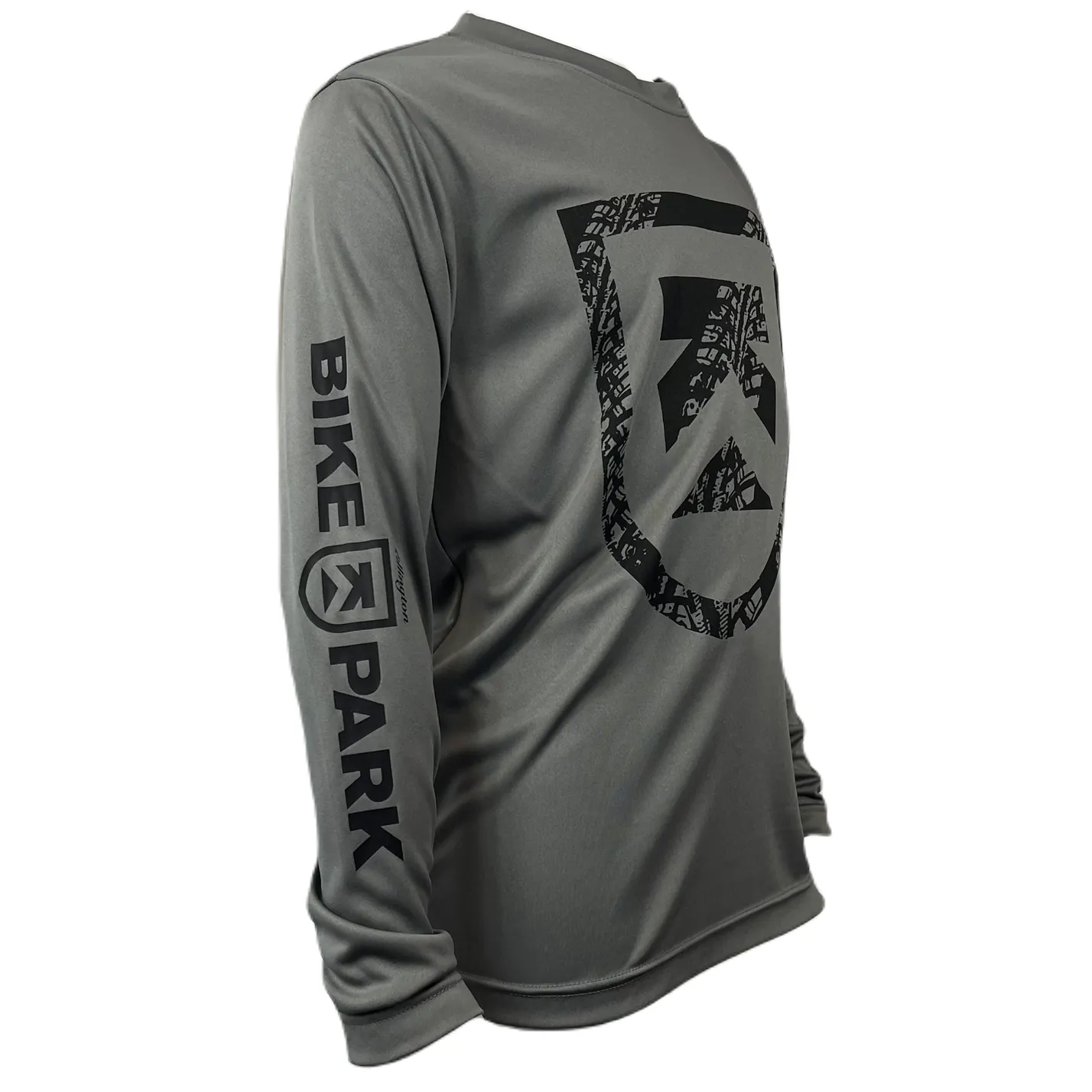 Killington Bike Park Tracks Shield Youth Tech Long Sleeve Tee