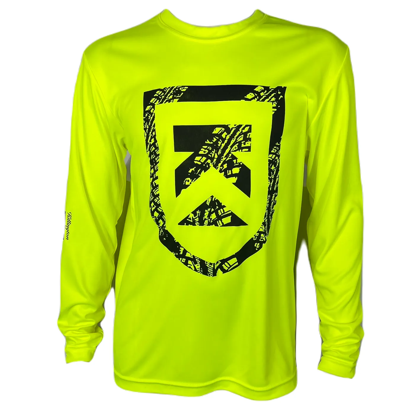 Killington Bike Park Tracks Shield Youth Tech Long Sleeve Tee