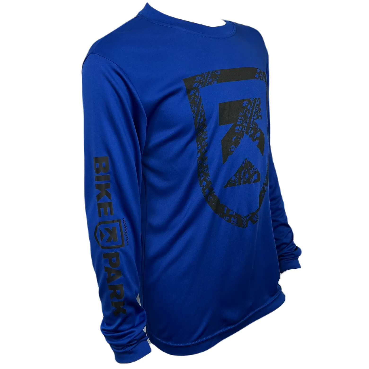 Killington Bike Park Tracks Shield Youth Tech Long Sleeve Tee
