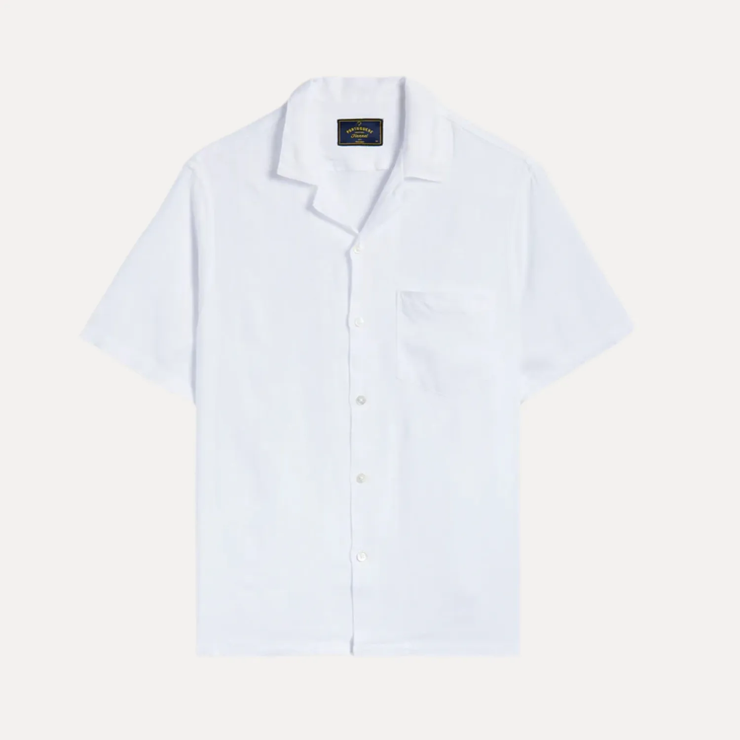 Linen Camp Collar Shirt