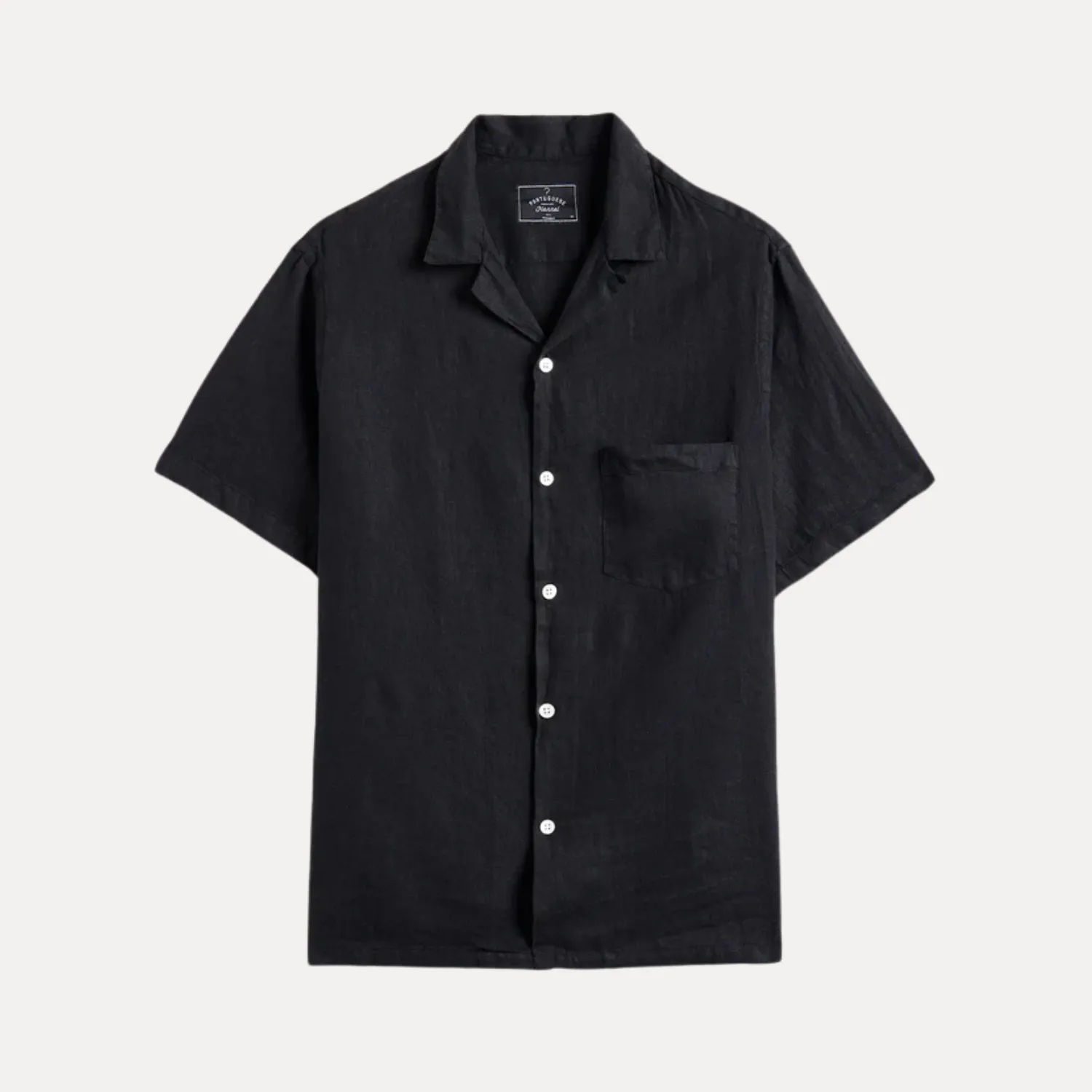 Linen Camp Collar Shirt
