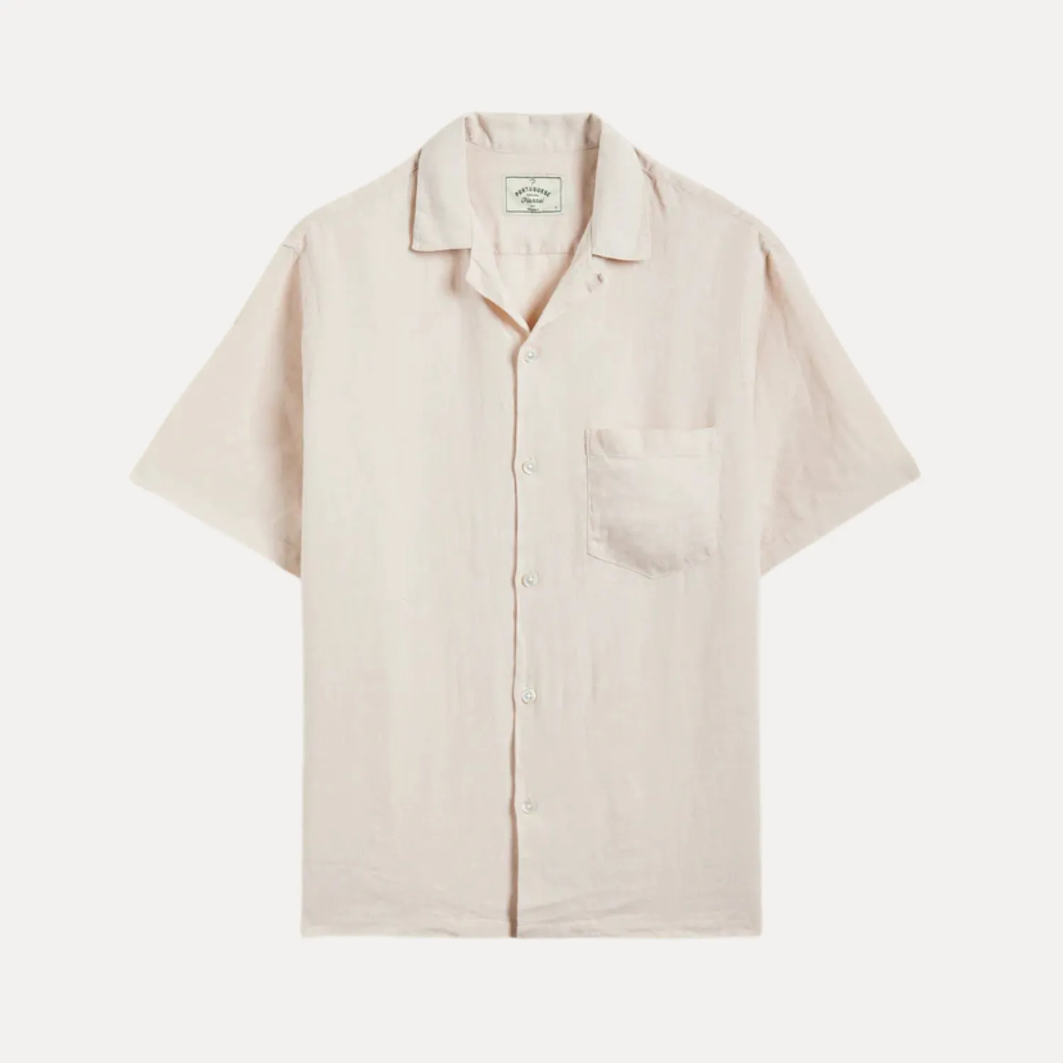 Linen Camp Collar Shirt