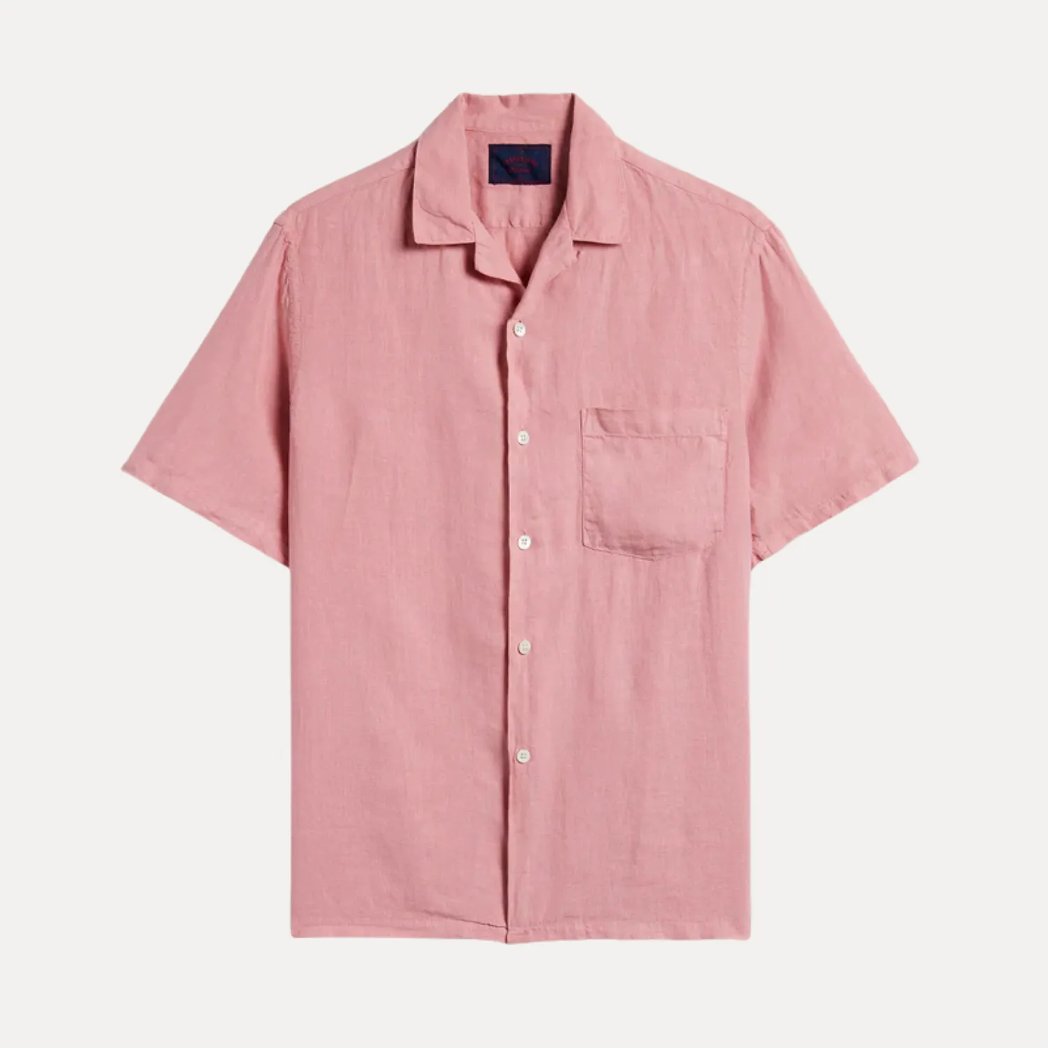 Linen Camp Collar Shirt