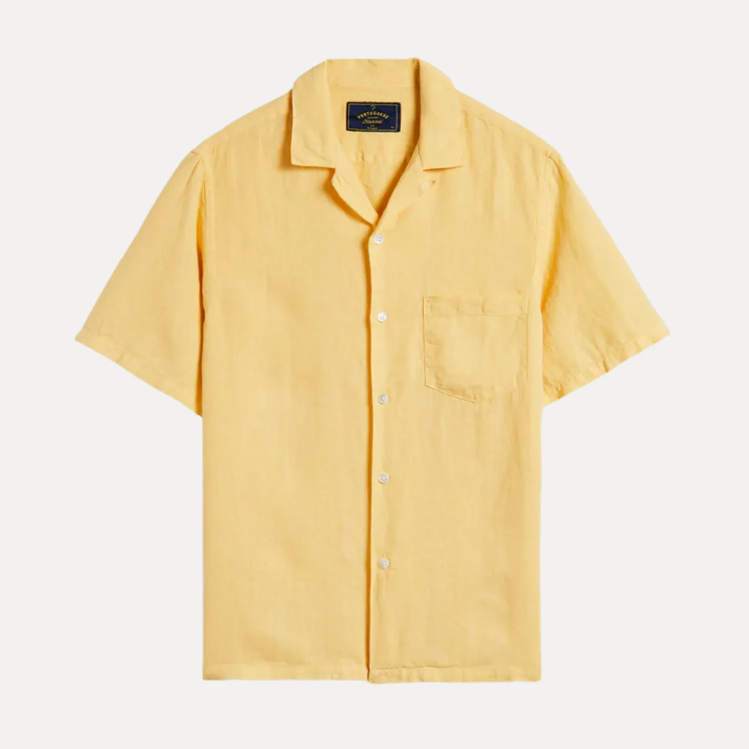 Linen Camp Collar Shirt