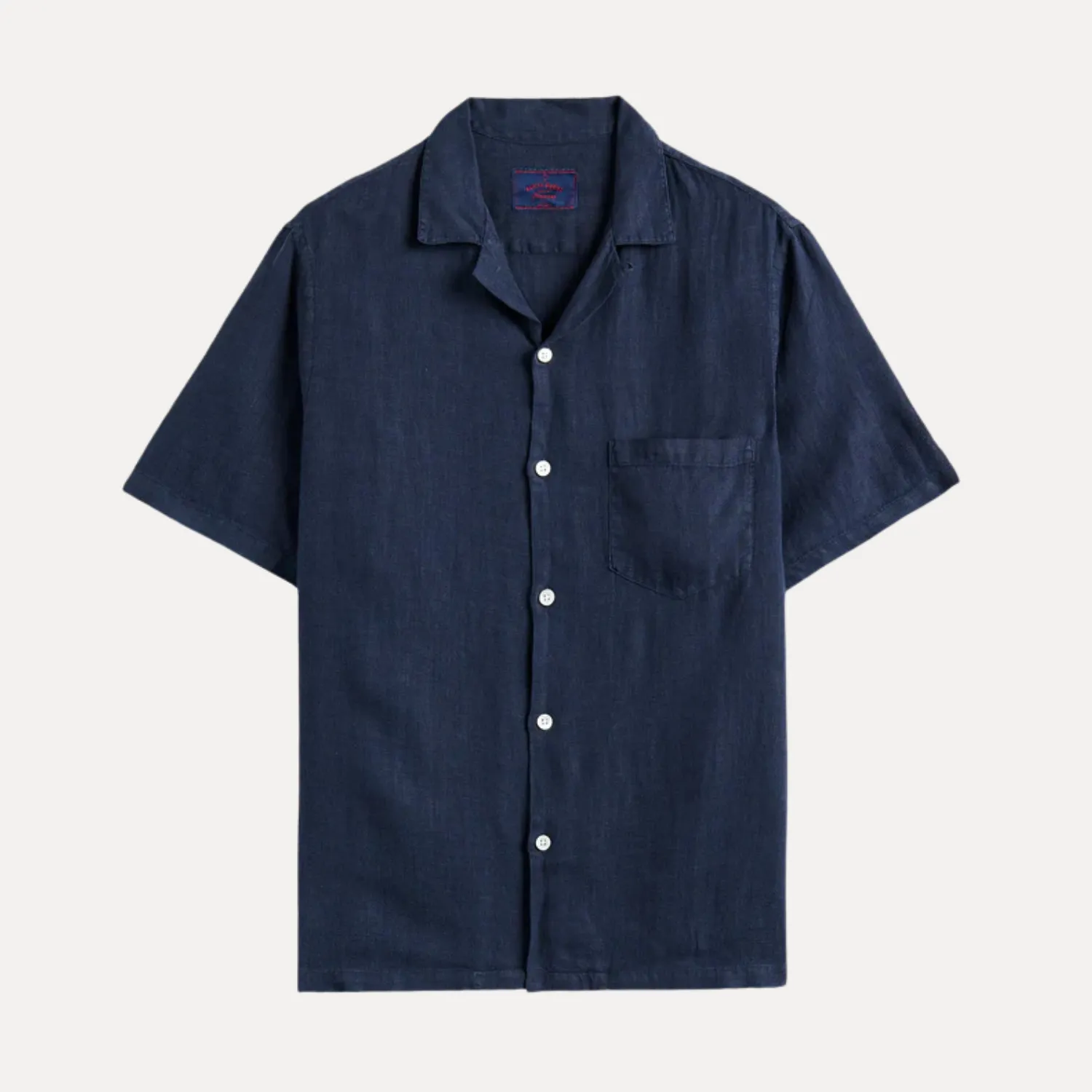 Linen Camp Collar Shirt
