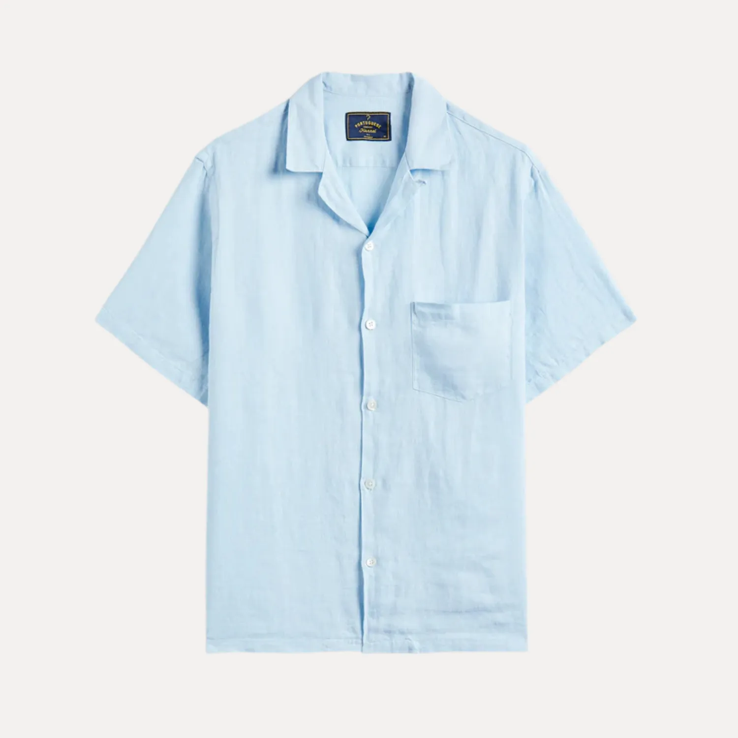 Linen Camp Collar Shirt