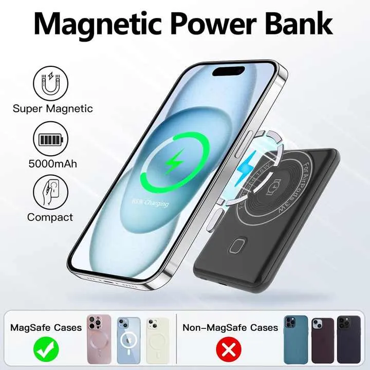 Magnetic portable battery . بطارية محمولة مغناطيسية