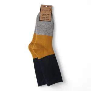 Men's Block Coloured Wool Blend Socks