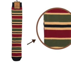 Men's Funky Welly Walking Festive Stripe Socks